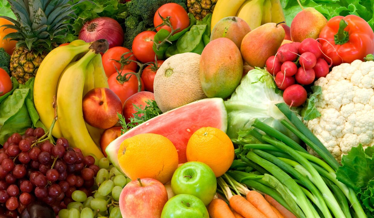 Vegetables and fruit to restore vision