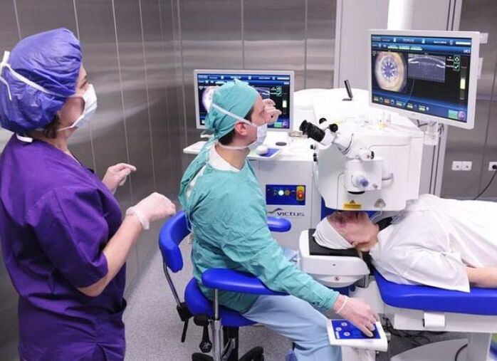 For retinal tears, laser coagulation is performed